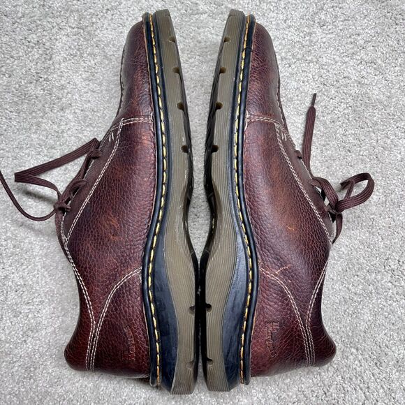 Dr. Doc Martens Ripley Leather Oxford Shoes Mens 11 Brown Split Toe Lace Up